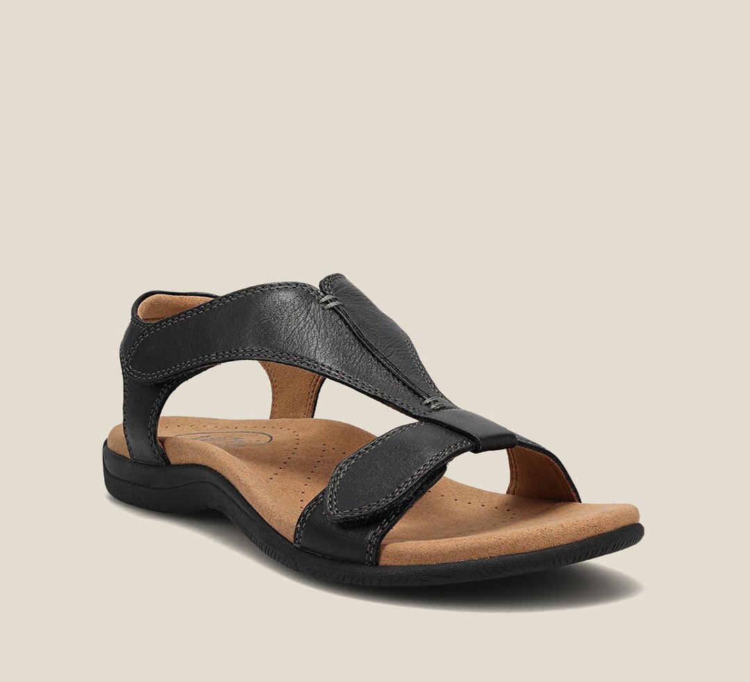 Sandales Avec Bride Réglable À Scratch Et Design À Lanière En T Pour Femmes | Idéal Pour La Saison Chaude