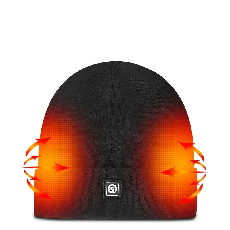 Bonnet Chauffant Rechargeable avec Commande Intégrée pour Adultes | Idéal pour Les Activités Extérieures En Hiver