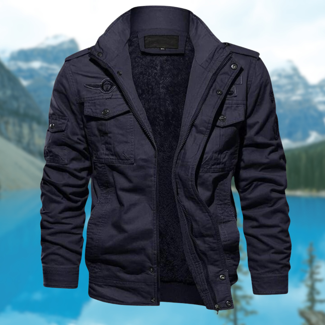 Blouson Bomber Avec Fermeture Zippée Et Col Montant Pour Hommes | Idéal Pour Un Usage Quotidien