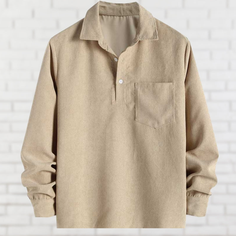 Chemise À Manches Longues Avec Poche Poitrine Pour Homme | Idéal Pour Usage Quotidien