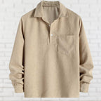 Chemise À Manches Longues Avec Poche Poitrine Pour Homme | Idéal Pour Usage Quotidien