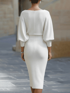 Robe Midi à Coupe Ajustée pour Femme | Idéale pour Journées d’Été et Sorties Quotidiennes