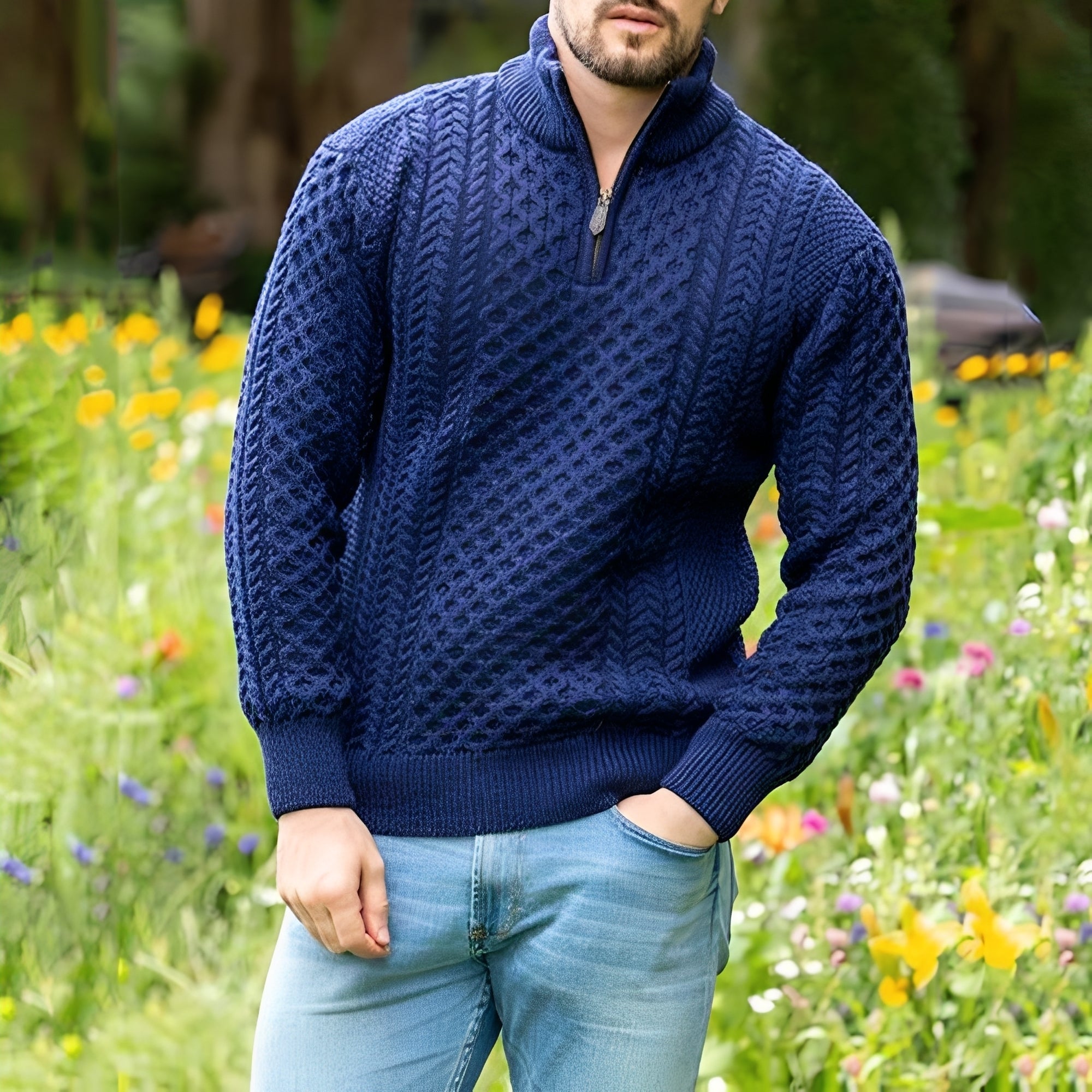 Pull À Demi-Zip Avec Coupe Ample Pour Hommes | Idéal Pour Les Tenues Décontractées