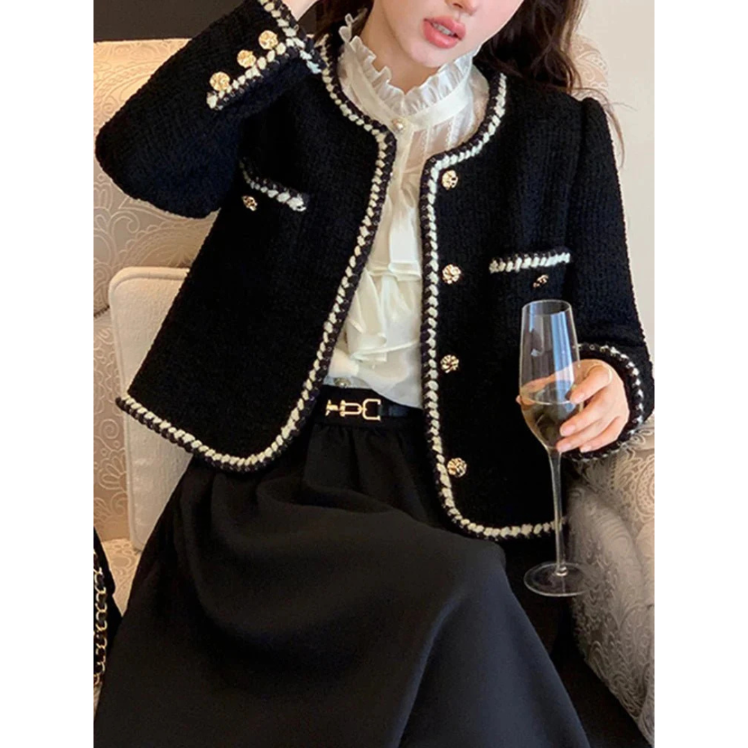 Veste Style Vintage Avec Fermeture À Boutons Pour Femme | Idéal Pour Travail Et Occasions Formelles