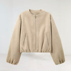 Veste Courte De Mi-Saison Avec Manches Ballon Pour Femme | Idéale Pour Le Printemps Et L’Automne