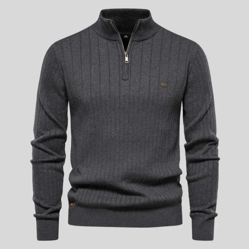 Pull à Demi-Fermeture Zippée à Manches Longues pour Homme | Idéal pour un Usage Quotidien