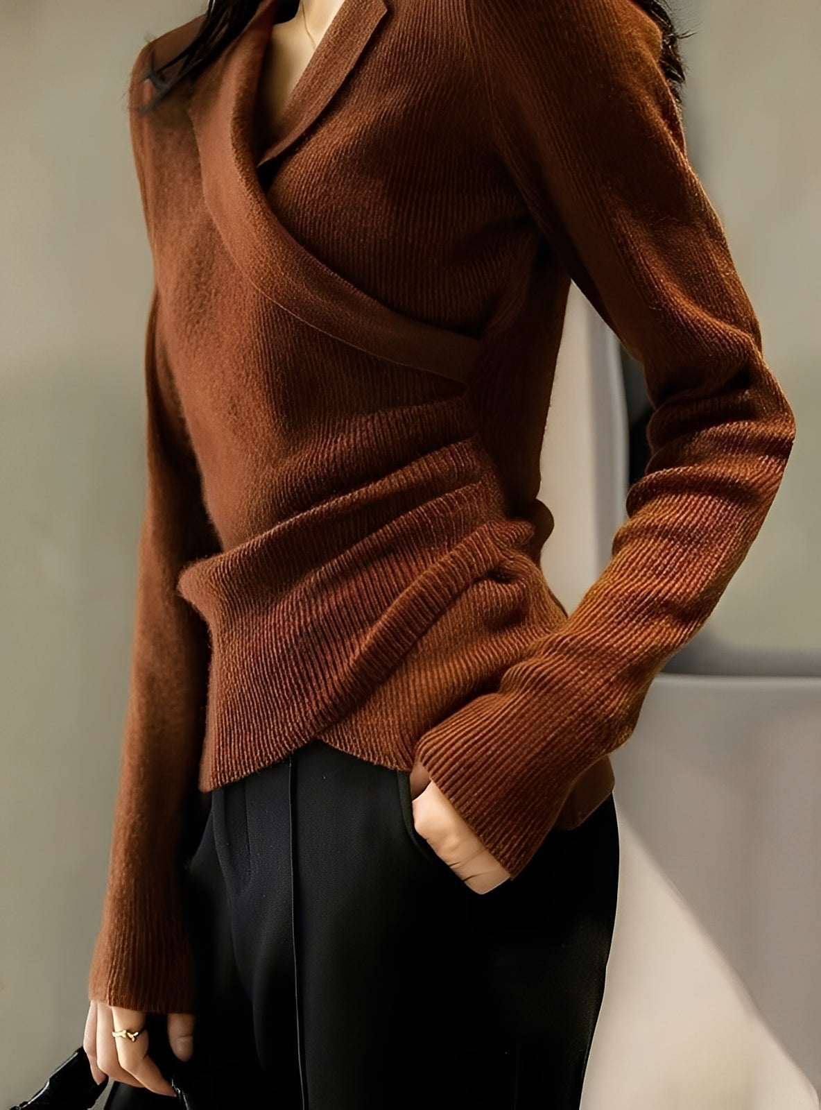 Pull Classique À Coupe Confortable Pour Femmes | Idéal Pour La Mi-Saison