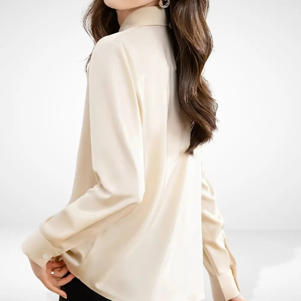 Blouse Avec Col Chemise Et Coupe Droite Pour Femme | Idéale Pour Usage Quotidien