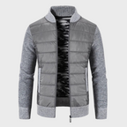 Veste Hybride avec Col Haut et Fermeture Zippée pour Homme | Idéale pour Mi-Saison