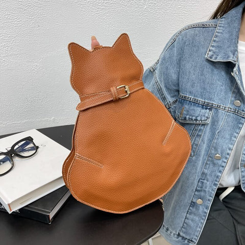 Sac Bandoulière Forme Chat Avec Bandoulière Ajustable | Idéal Pour Usage Quotidien