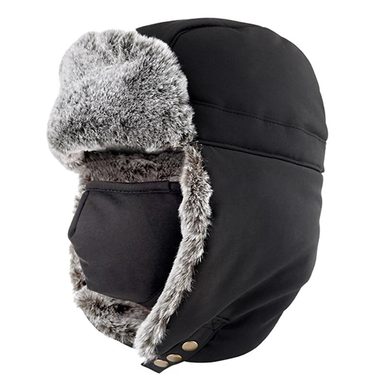 Bonnet d’Hiver avec Cache-Oreilles et Taille Réglable pour Adultes | Idéal pour les Activités Extérieures