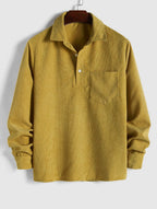 Pull-Over Homme à Texture Côtelée pour Usage Quotidien | Idéal pour la Mi-Saison