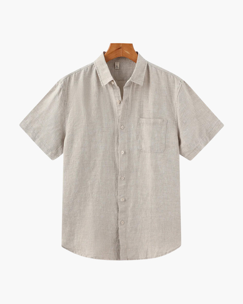 Chemise À Manches Courtes Avec Coupe Droite Pour Hommes | Idéale Pour La Saison Chaude Et Les Usages Quotidiens