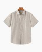 Chemise À Manches Courtes Avec Coupe Droite Pour Hommes | Idéale Pour La Saison Chaude Et Les Usages Quotidiens