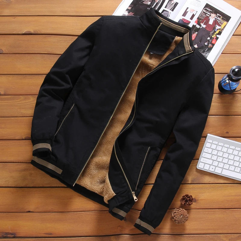 Veste Bomber Décontractée Avec Doublure Polaire Pour Hommes | Idéale Pour Un Usage Quotidien