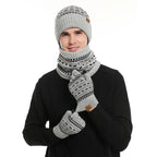 Ensemble Hiver 3 Pièces avec Bonnet, Écharpe et Gants pour Adultes | Idéal pour la Saison Froide