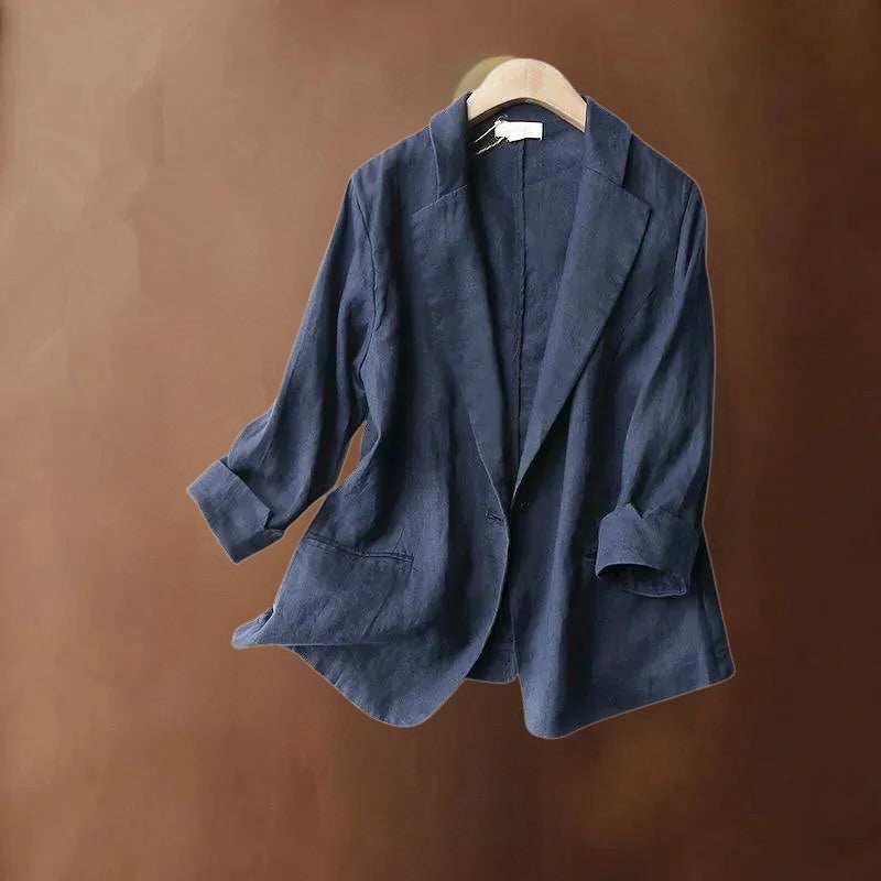 Blazer Avec Fermeture À Bouton Unique Et Manches Retroussées Pour Homme | Idéal pour un Usage Quotidien