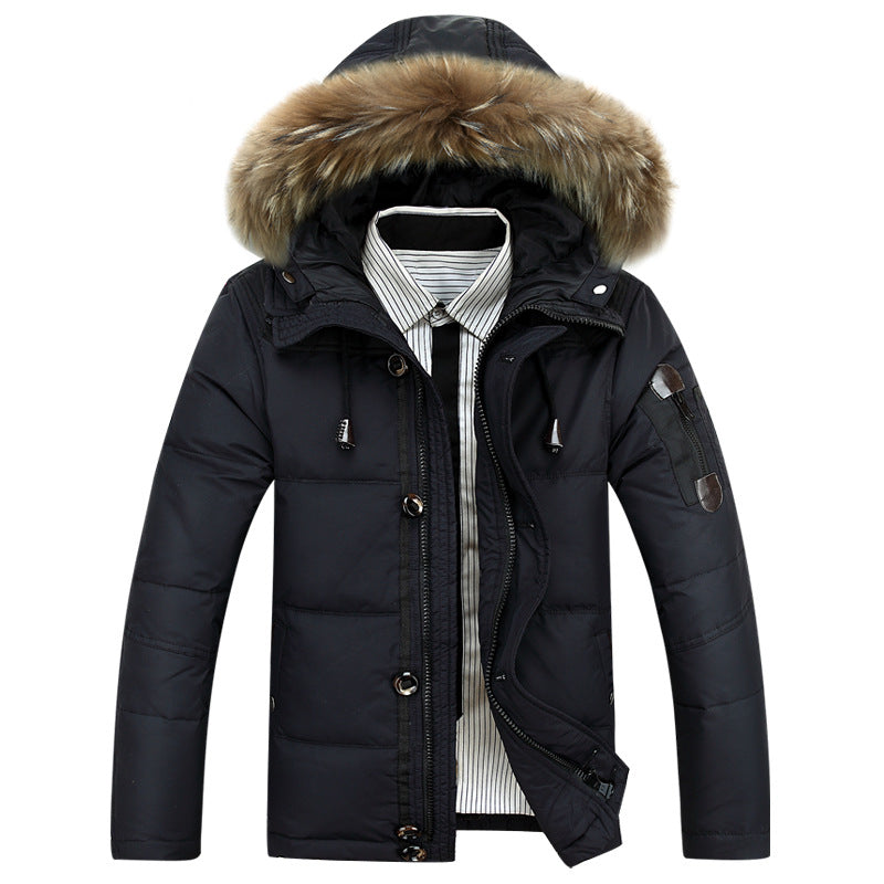 Parka Longue Avec Capuche Et Coupe Droite Pour Hommes | Idéale Pour La Saison Hivernale