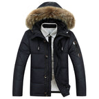 Parka Longue Avec Capuche Et Coupe Droite Pour Hommes | Idéale Pour La Saison Hivernale