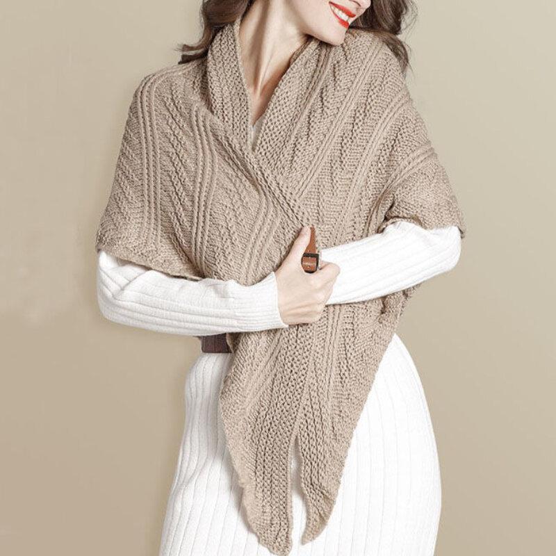 Châle Trinagle Doux avec Boucle pour Femme | Idéal pour l’Hiver