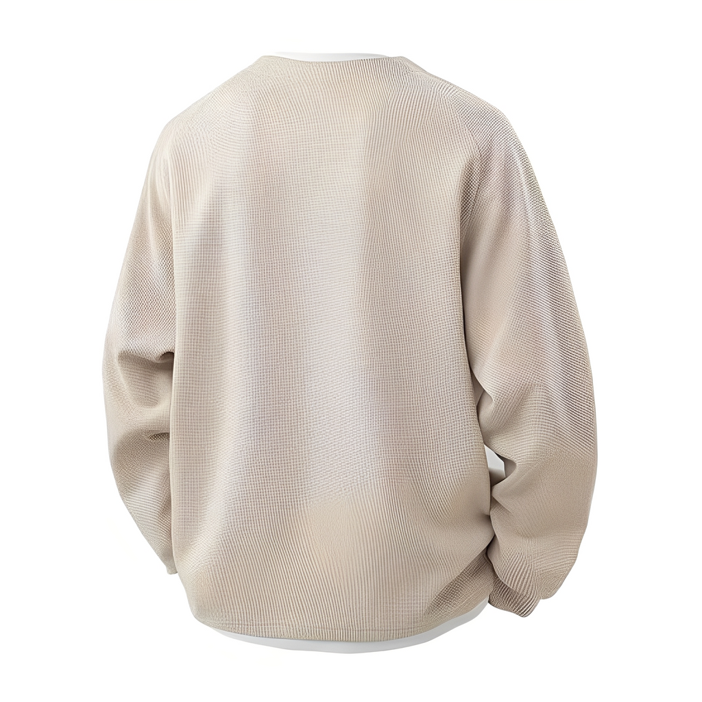 Pull Avec Motif Gaufré Pour Hommes | Idéal Pour Le Quotidien