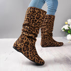 Bottes Mi-Mollet À Semelle Plate Avec Zip Latéral Pour Femmes | Idéal Pour Usage Quotidien
