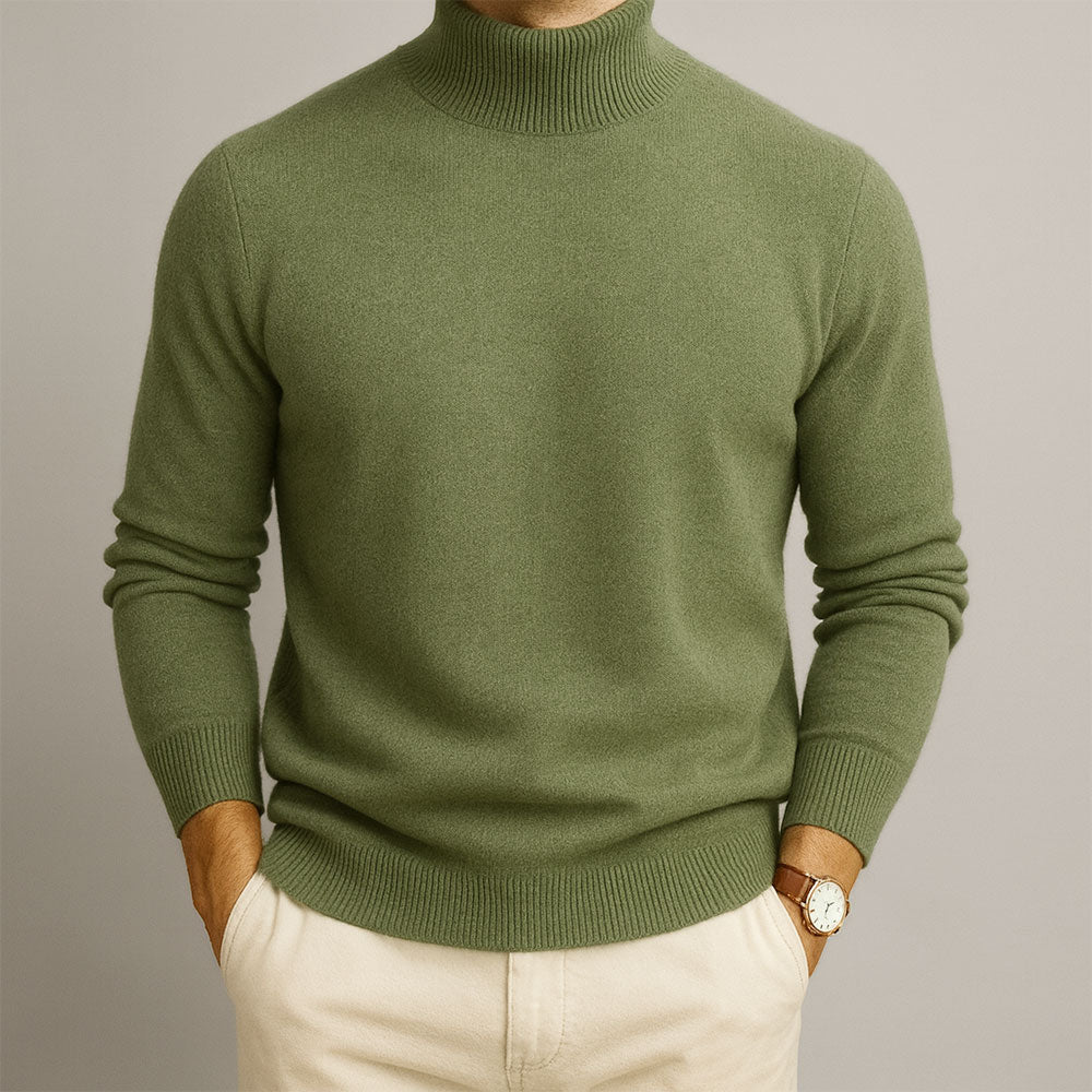 Pull À Col Roulé Avec Coupe Ajustée Pour Homme | Idéal Pour Le Printemps Et L’Automne