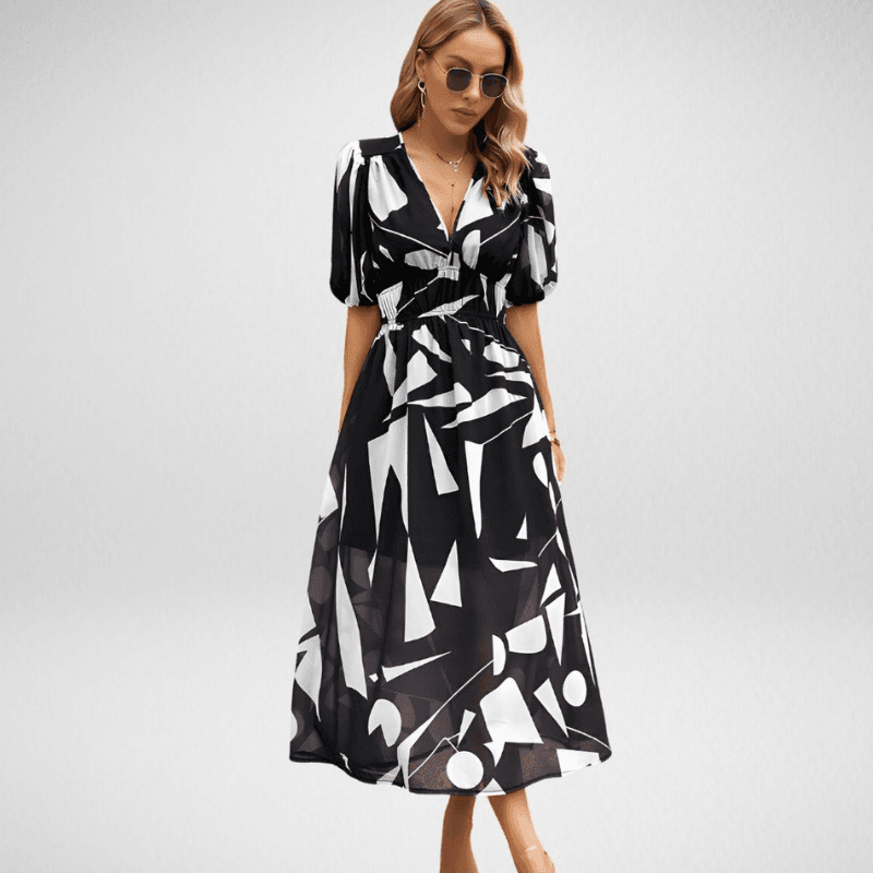 Robe Midi Avec Coupe Confortable Pour Femme | Idéale Pour Occasions Spéciales