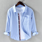 Chemise À Manches Longues avec Coupe Classique pour Homme | Idéale pour Le Quotidien Et Les Occasions Formelles