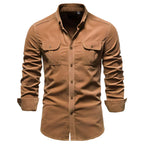 Chemise Slim Fit À Manches Longues Pour Homme | Idéal Pour Usage Quotidien