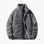Veste Matelassée avec Col Montant et Coupe Ample pour Homme | Idéale pour la Mi-Saison