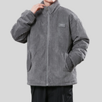Veste Matelassée avec Col Montant et Coupe Ample pour Homme | Idéale pour la Mi-Saison