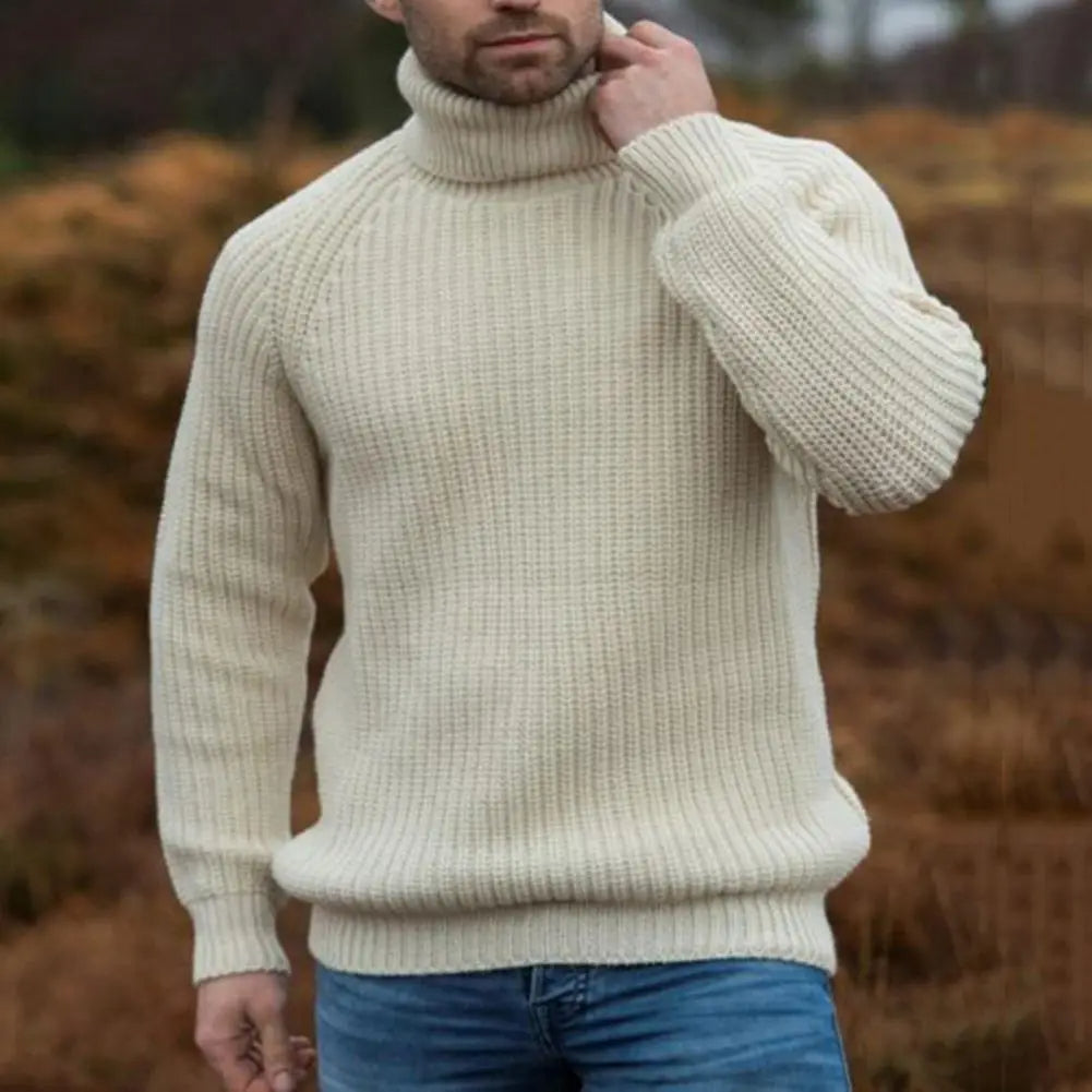 Pull Col Roulé Avec Coupe Décontractée Pour Homme | Idéal Pour La Saison Fraîche