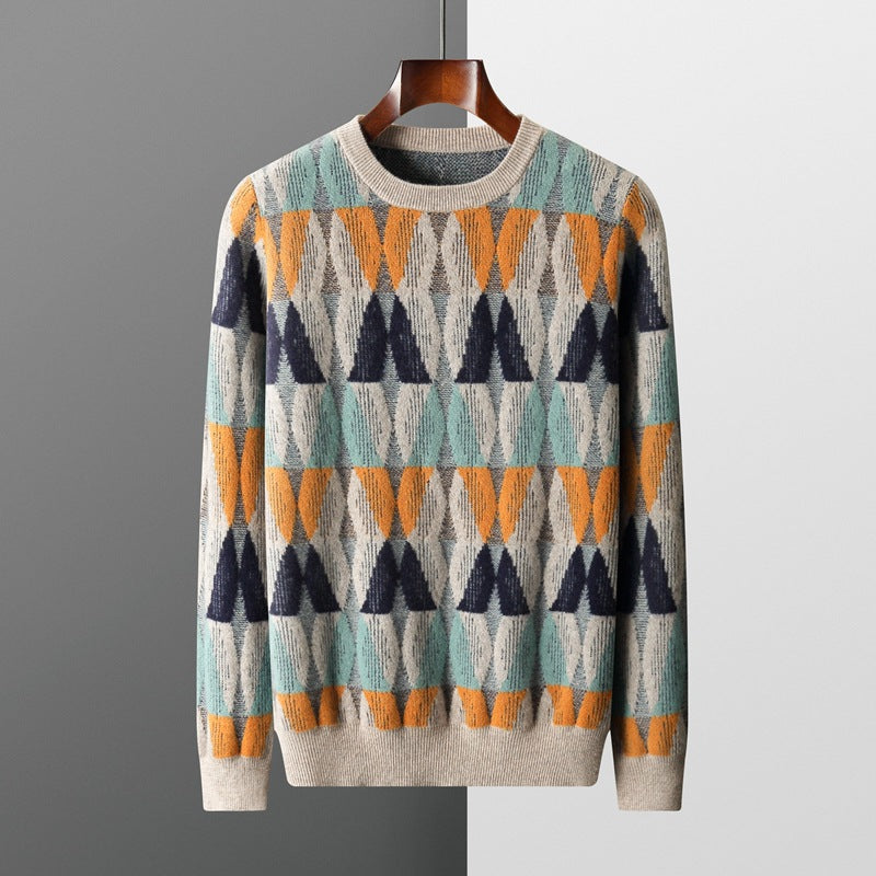 Pull Avec Motif Géométrique Pour Hommes | Idéal Pour Le Quotidien