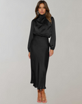 Robe Longue À Manches Longues Pour Femmes | Idéal Pour Occasions Formelles