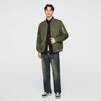 Veste Bombardier à Poignets Élastiques avec Coupe Droite pour Hommes | Idéale pour le Quotidien