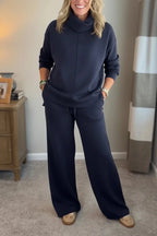 Ensemble Deux Pièces en Maille avec Top et Pantalon pour Femme | Idéal pour un Usage Quotidien
