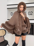 Cape-Manteau Oversize avec Capuche pour Femmes | Idéal pour l’Automne et l’Hiver