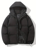 Manteau Matelassé à Capuche pour Homme avec Fermeture Éclair | Idéal pour l’Automne et l’Hiver