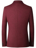 Blazer Slim-Fit avec Fermeture à Deux Boutons pour Homme | Idéal pour les Occasions Professionnelles et Formelles