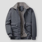 Veste D’Hiver avec Col Imitation Fourrure pour Homme | Idéale pour La Saison Froide