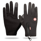 Gants Tactiles avec Fermeture Éclair pour Adultes | Idéaux pour Les Activités Extérieures En Hiver