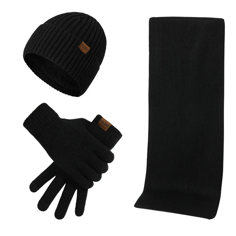 Ensemble D’Hiver avec Bonnet, Écharpe Et Gants pour Adultes | Idéal pour Les Journées Froides