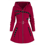 Manteau Long avec Ceinture Et Capuche pour Femme | Idéal pour L’Hiver