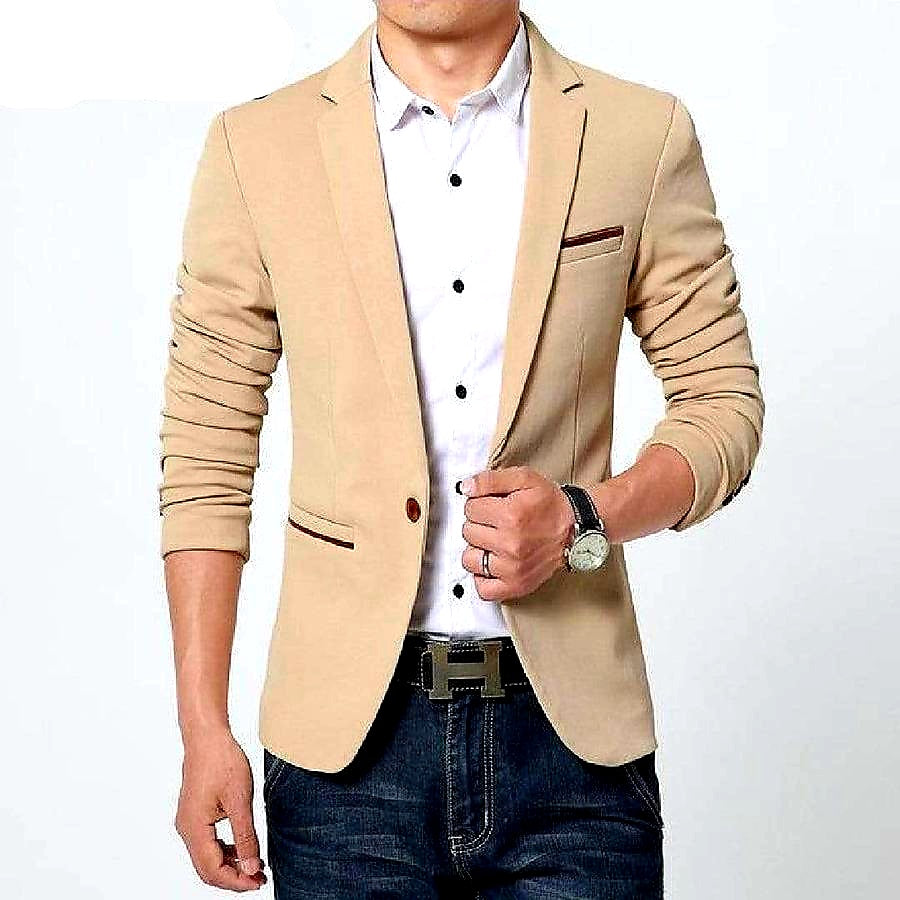 Blazer Pour Homme Avec Coupe Ajustée | Idéal Pour Usage Professionnel Et Quotidien