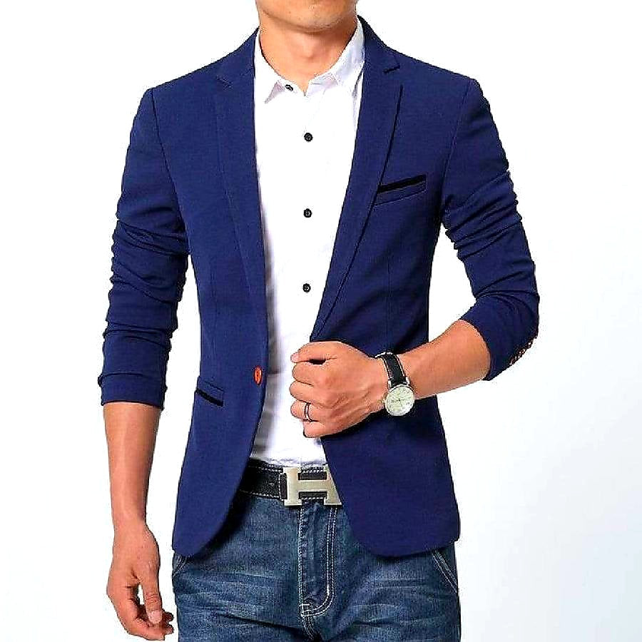 Blazer Pour Homme Avec Coupe Ajustée | Idéal Pour Usage Professionnel Et Quotidien