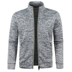 Veste Légère avec Fermeture Zippée et Col Montant pour Hommes | Idéale pour Printemps et Automne