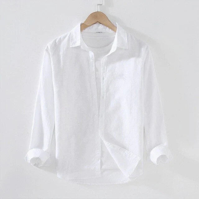 Chemise À Manches Longues Pour Hommes Avec Col Classique | Idéal Pour Le Printemps Et L’Été
