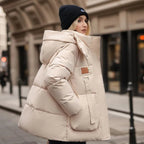 Manteau Long d’Hiver avec Capuche pour Femme | Idéal pour les Journées Froides