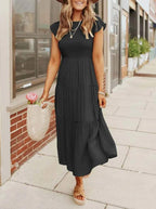 Robe Midi Avec Coupe Aérée Pour Femme | Idéale Pour Usage Quotidien Et Occasions